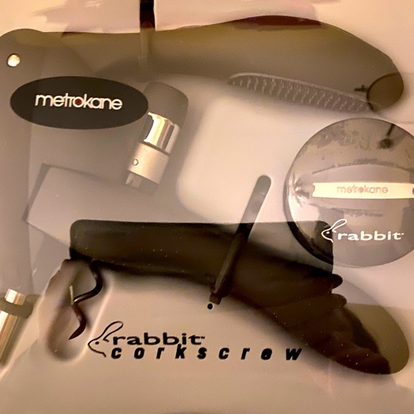NEW RABBIT Original Metrokane Black Corkscrew - Picture 2 of 4